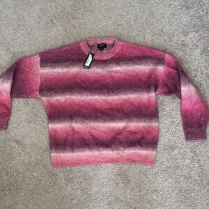 Men's Crewneck Sweater - Pink Gradient